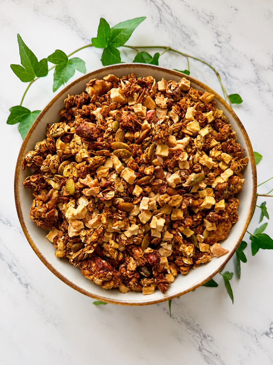 Appel-Kaneel granola